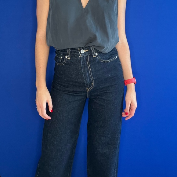 Levi’s High Loose Ribcage dark wash bootcut jeans W25 L31 - Picture 6 of 12